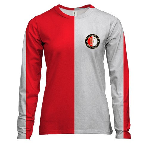 Жіночий 3D лонгслів форма ФК Феєнорд