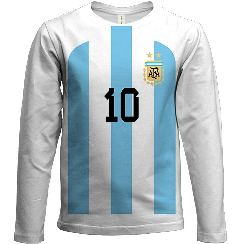 Дитячий 3D лонгслів Марадона 10 - Аргентина