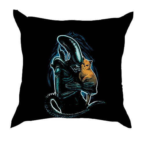 3D подушка Чужой с котиком