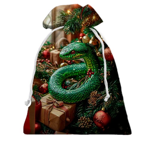3D Подарунковий мішечок Новорічна змія з подарунками