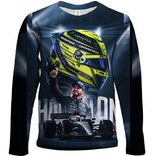 Дитячий 3D лонгслів з Льюїс Хемілтон