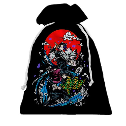 3D Подарочный мешочек Гию и Шинобу - Клинок рассекающий демонов
