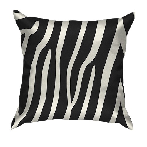 3D подушка з шкірою зебри