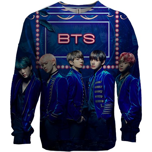 3D світшот с группой БТС (BTS K-POP) ARMY в костюмах