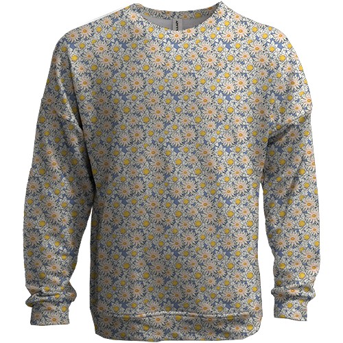 3D свитшот с ромашками