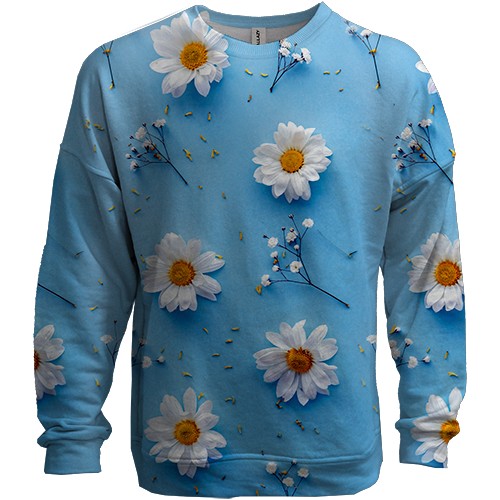 3D свитшот Ромашки (АРТ)