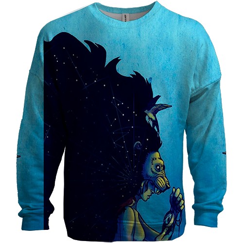 3D свитшот со знаком зодиака Лев