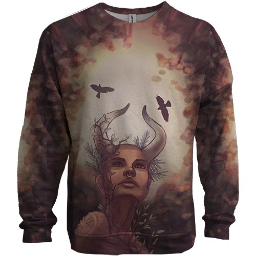 3D свитшот со знаком зодиака Дева