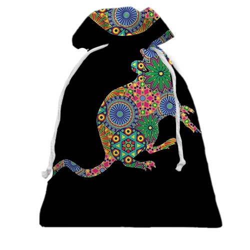 3D Подарунковий мішечок з різнобарвним щуром