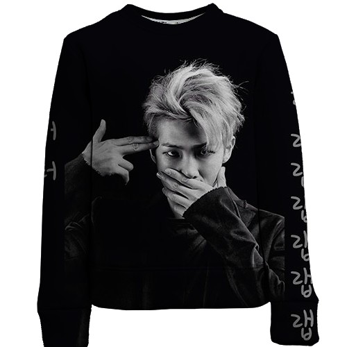 Детский 3D свитшот с группой БТС (BTS) K-POP ARMY RAP MONSTER