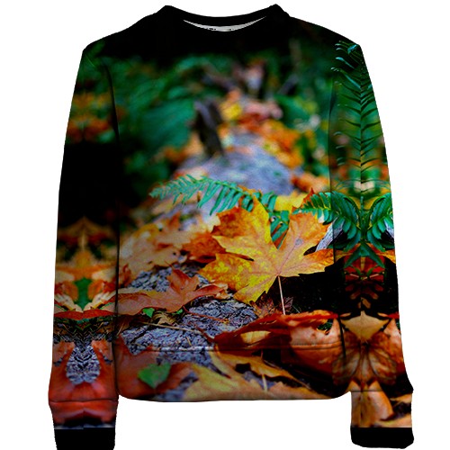 Дитячий 3D світшот Осіннє листя