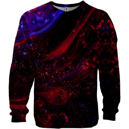 3D свитшот с красной жидкостью