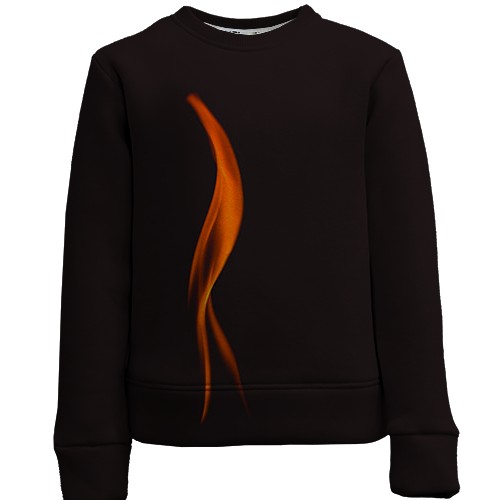 Детский 3D свитшот я языком огня