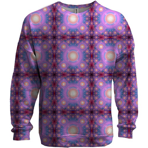 3D свитшот со световыми кругами