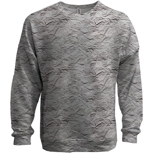 3D свитшот с помятой бумагой