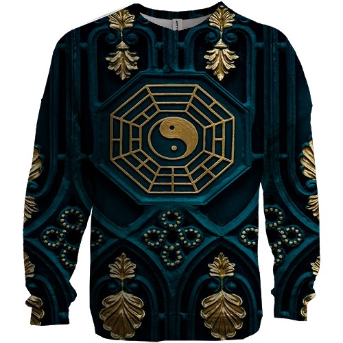 3D світшот і Інь-Янь знаком