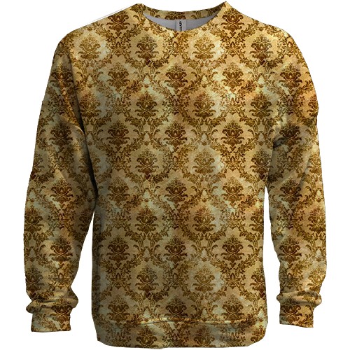 3D свитшот с золотыми обоями