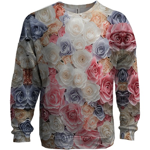 3D свитшот с розами