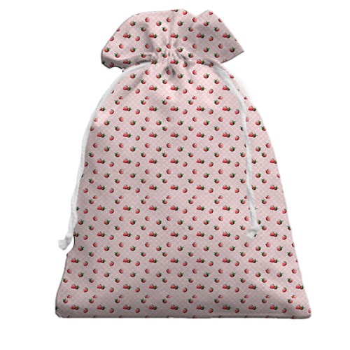 3D Подарунковий мішечок з полуничними шпалерами