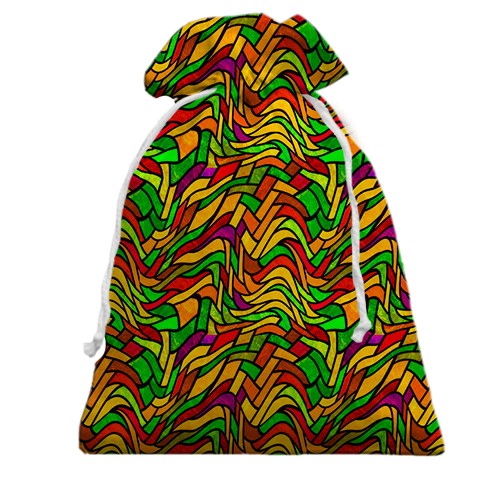 3D Подарочный мешочек с волнистым витражом
