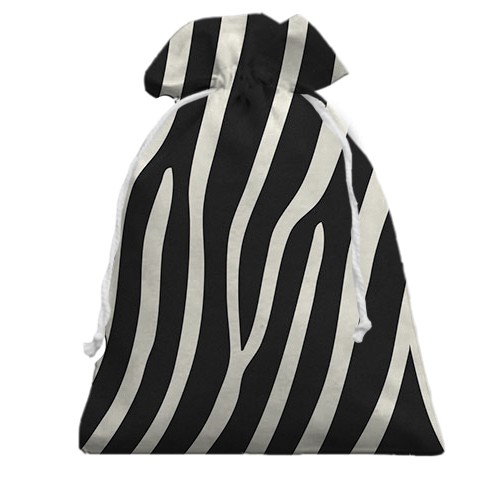 3D Подарунковий мішечок з шкірою зебри