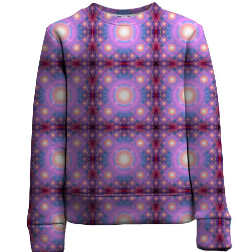 Детский 3D свитшот со световыми кругами