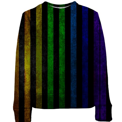 Детский 3D свитшот с радужными полосками