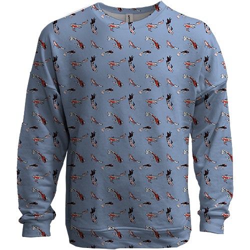 3D свитшот с рыбками