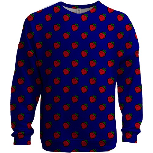 3D свитшот с клубничками