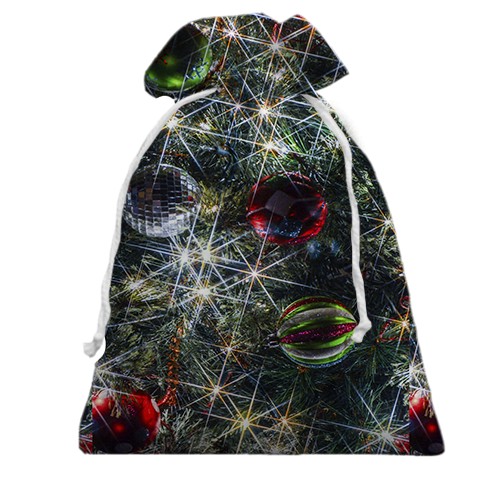 3D Подарунковий мішечок з освітленими гірляндами