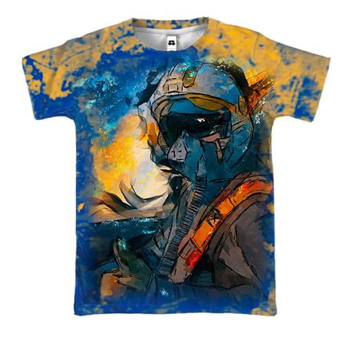 3D футболка Призрак Киева (2)