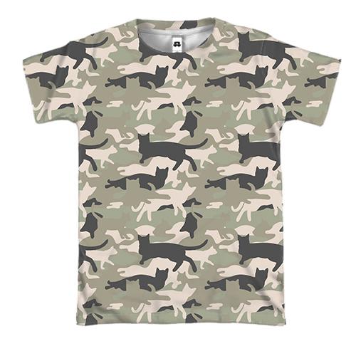 3D футболка Котофляж в стиле Мультикам