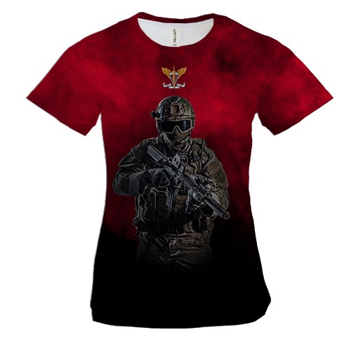 Жіноча 3D футболка ДШВ