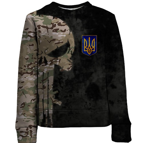 Дитячий 3D світшот Punisher skull multicam