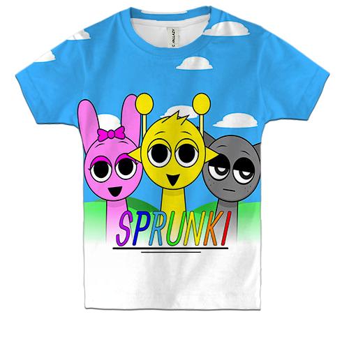 Дитяча 3D футболка Sprunki
