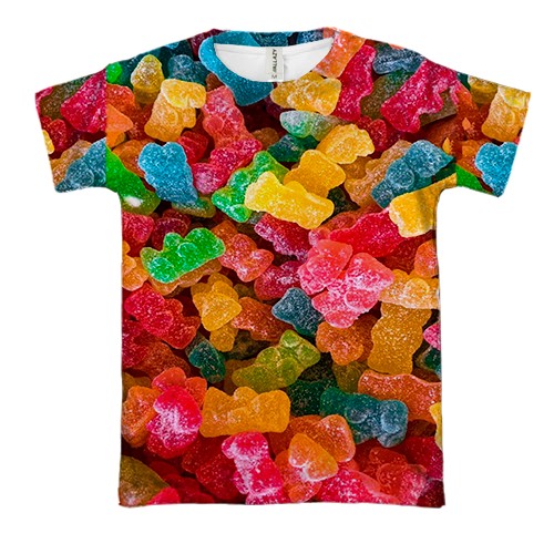 3D футболка Желейні ведмедики