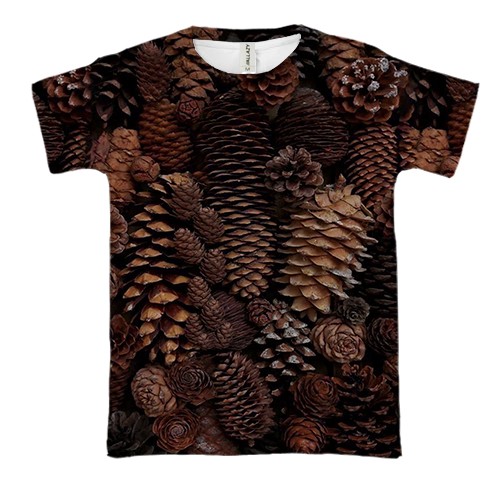 3D футболка Ялинові шишки