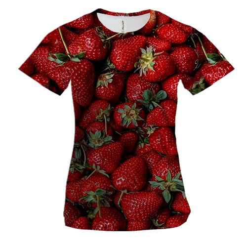 Жіноча 3D футболка Полуниця