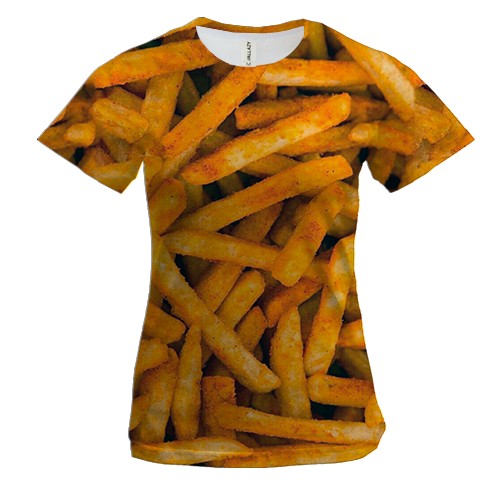 Жіноча 3D футболка Картопля Фрі