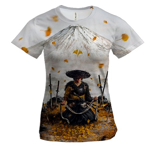 Женская 3D футболка Ghost of Yotei