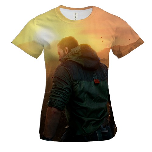 Женская 3D футболка Dying Lite - Kyle