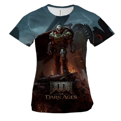 Жіноча 3D футболка DOOM TDA