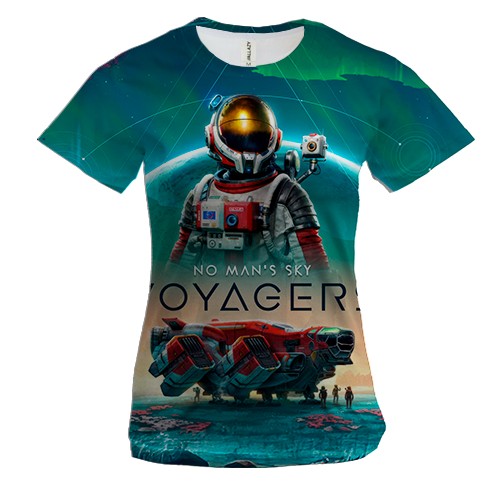 Жіноча 3D футболка No Man