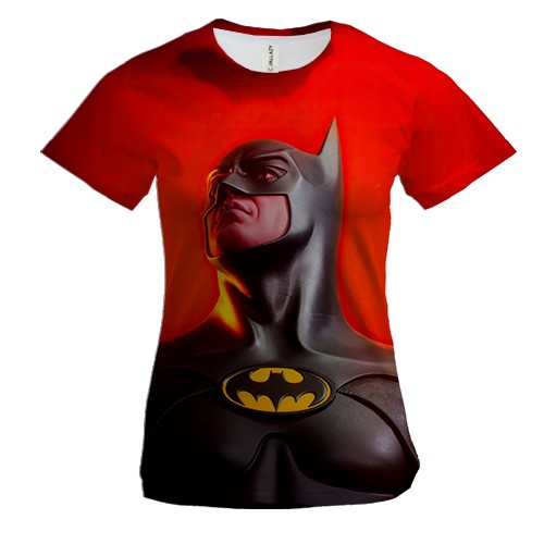 Женская 3D футболка Batman red