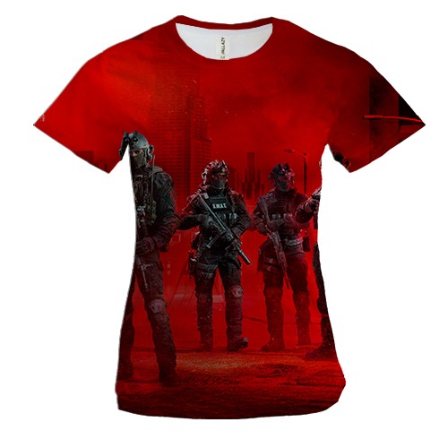 Женская 3D футболка Ready or Not