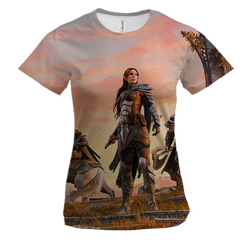 Жіноча 3D футболка TESO Worm Cult