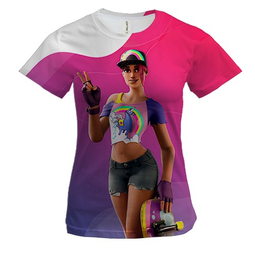 Жіноча 3D футболка Fortnite - Beach Bomber Skin