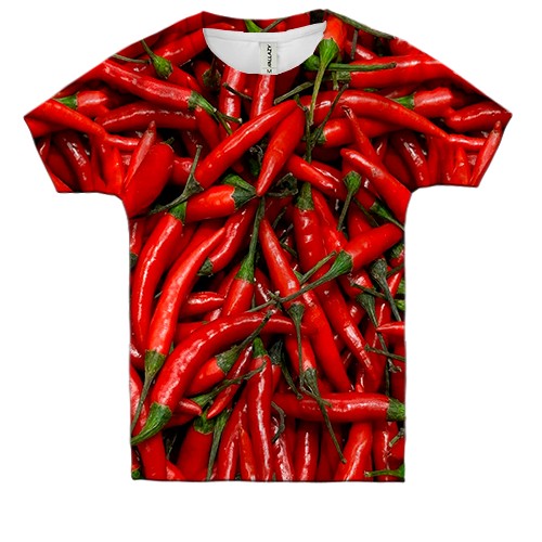 Детская 3D футболка Перец Чили