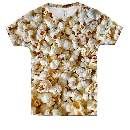 Детская 3D футболка Попкорн