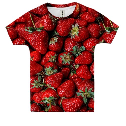 Детская 3D футболка Клубника